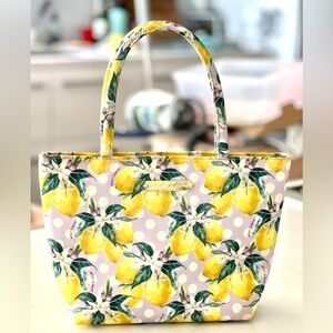 NWOT Betsy Johnson Lemon Insulated Lunch Tote